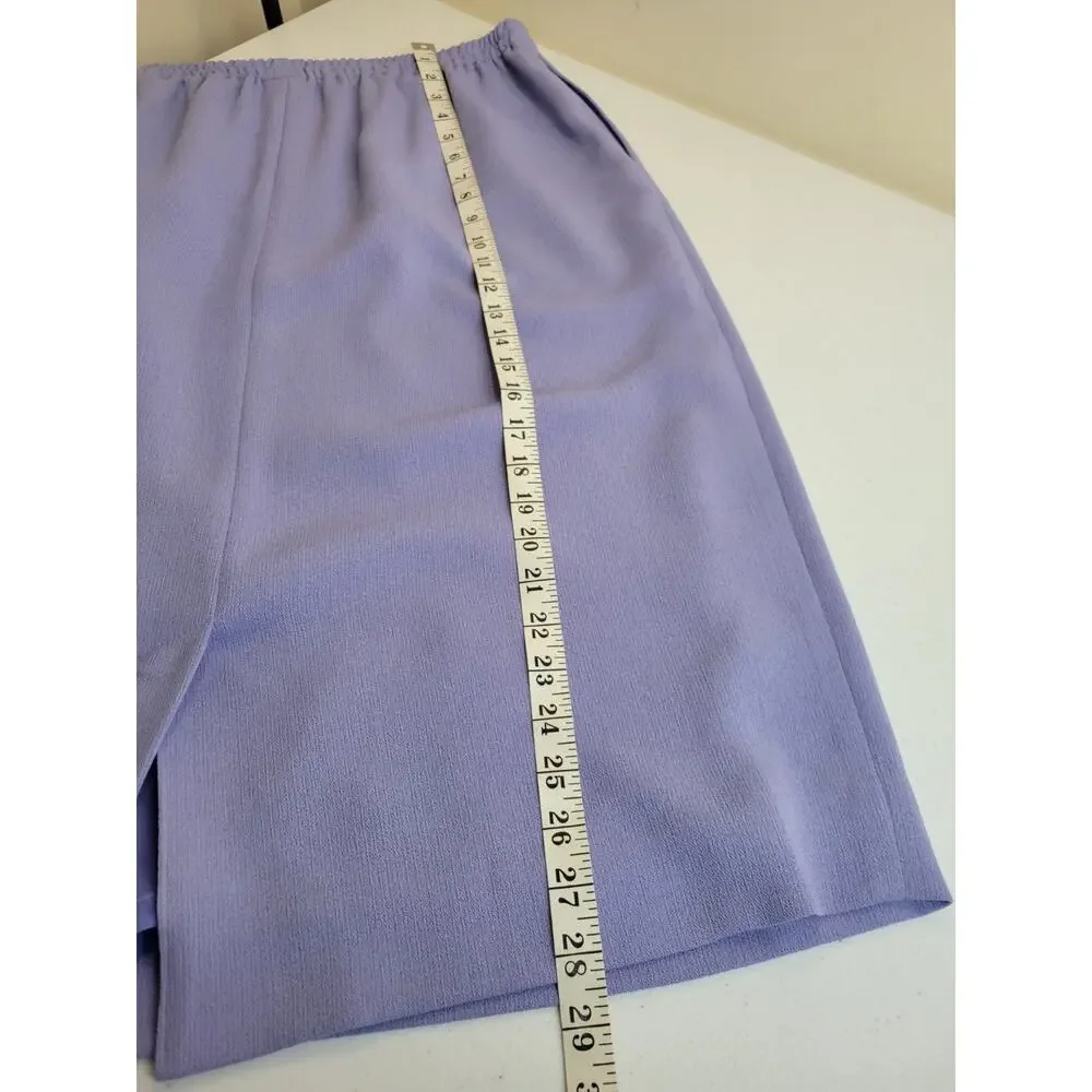 Bleyle Lavender Straight Pencil Formal Casual Pull‎ On Skirt Women's Size 18